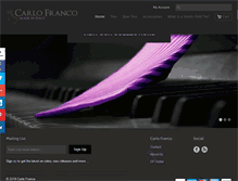 Tablet Screenshot of carlofranco.com